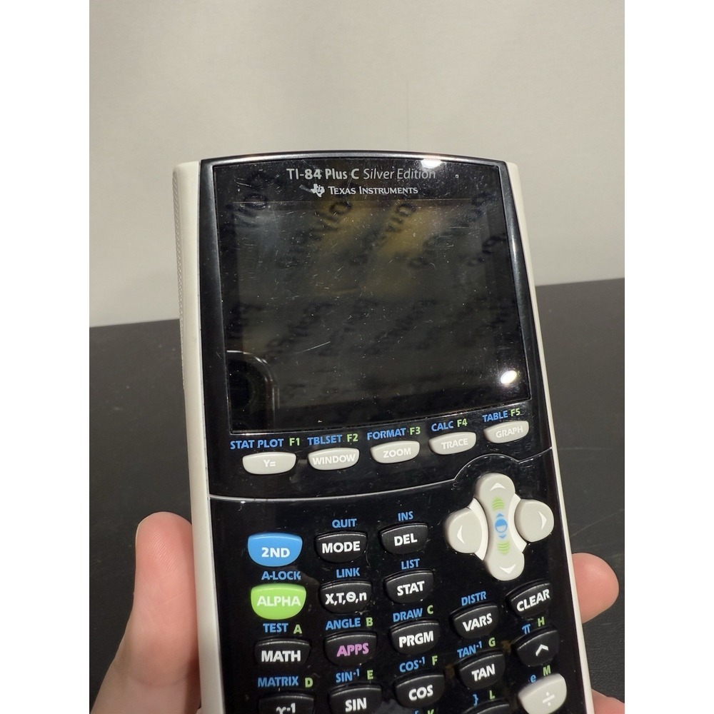 Texas Instruments TI-84 Plus C Silver Edition Graphing Calculator Rechargeable